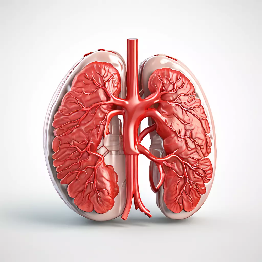 Realistic Human Lungs 3D Model Low-poly 3D model_0