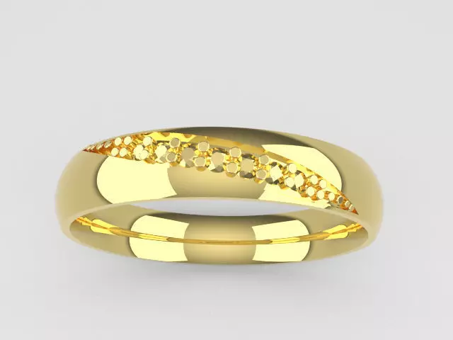 28 Prong Diamond Wedding Ring 3D print model_4