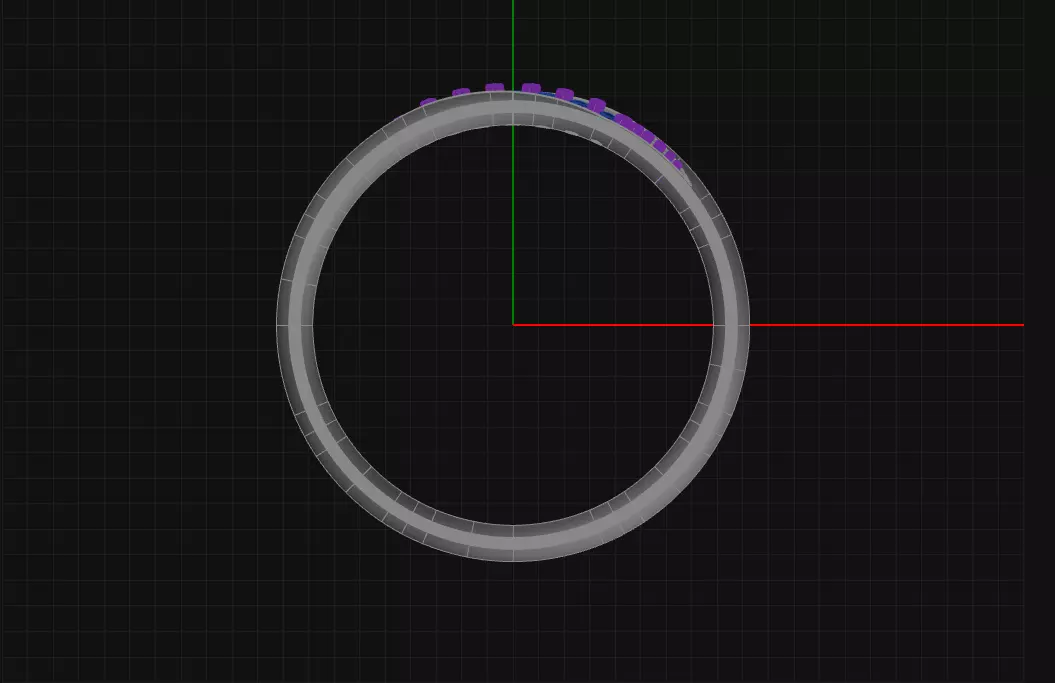 28 Prong Diamond Wedding Ring 3D print model_3