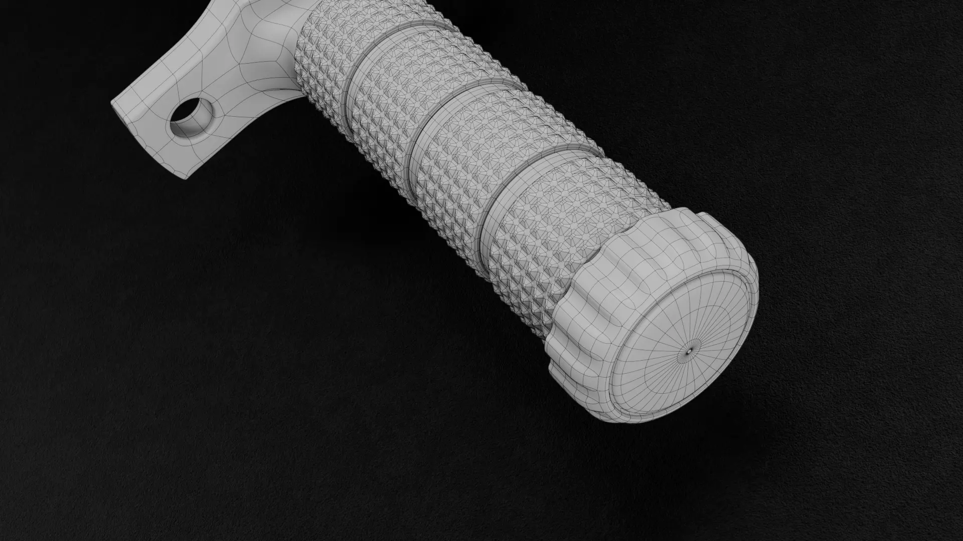 MK Fang Knife Tactical 3D Model Game Ready PBR Low Poly Low-poly 3D model_6