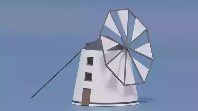 Cartoon Spanish Windmill