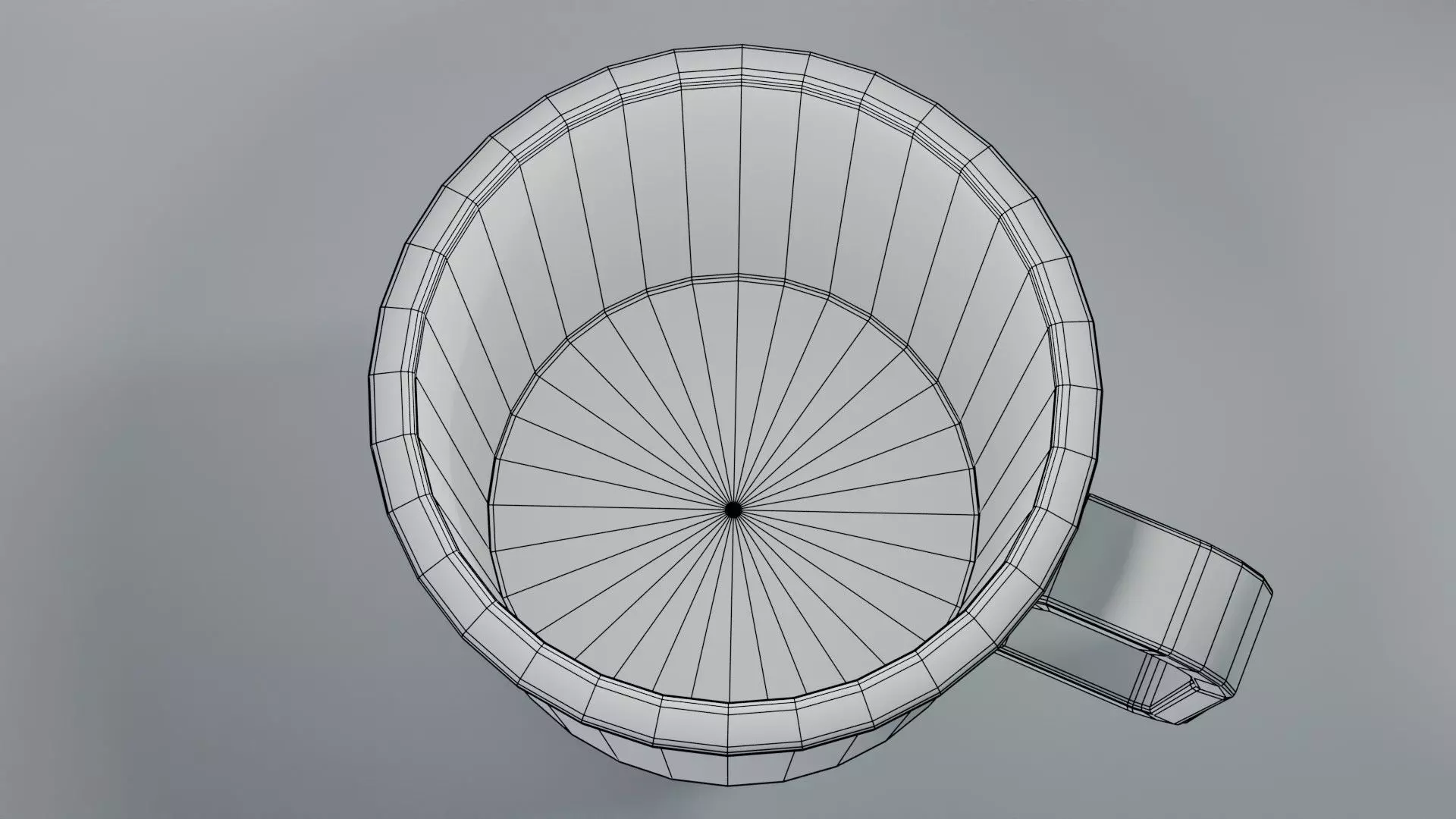 Camping Mug Stylized Low-poly 3D model_15