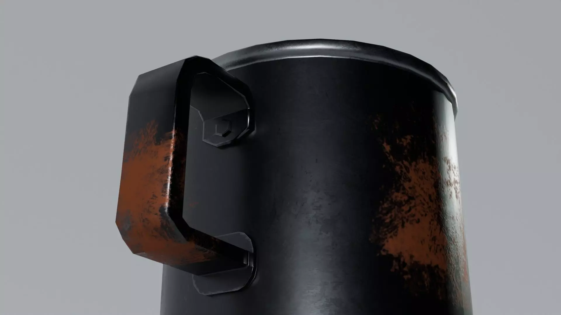 Camping Mug Stylized Low-poly 3D model_11