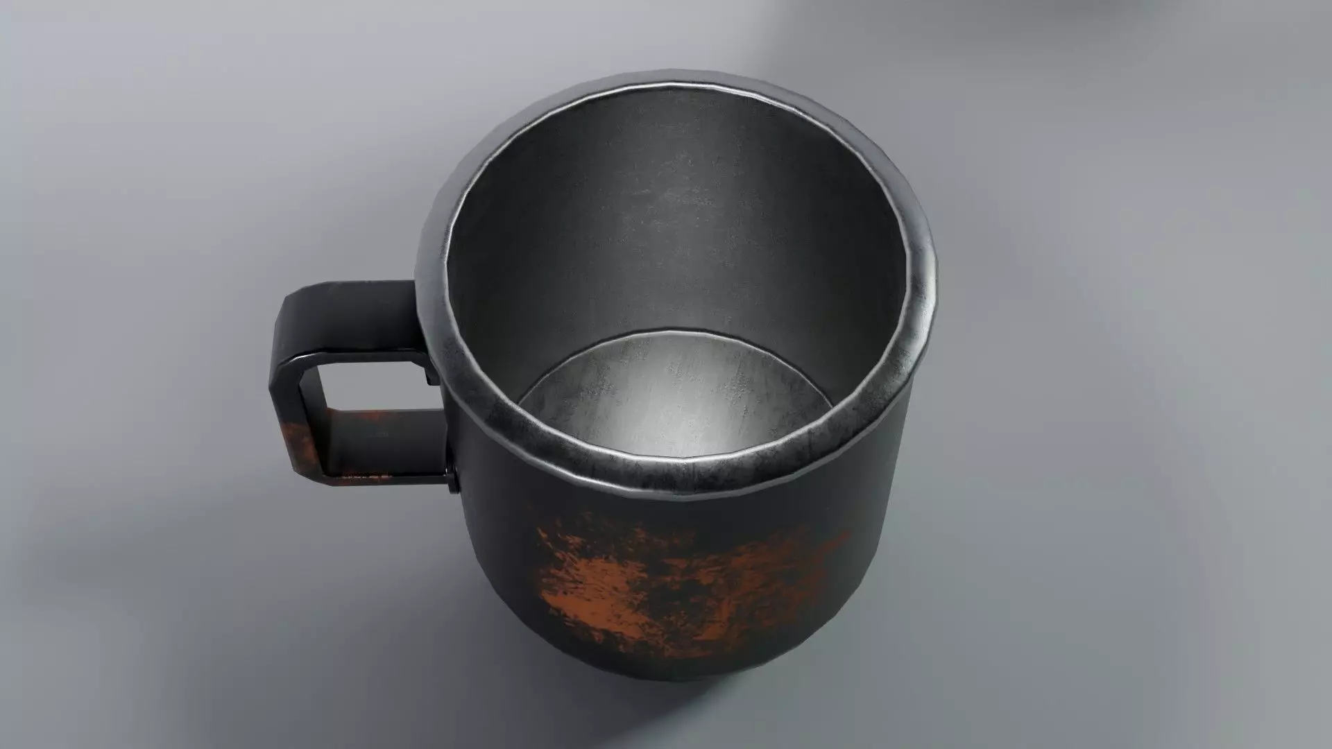 Camping Mug Stylized Low-poly 3D model_10