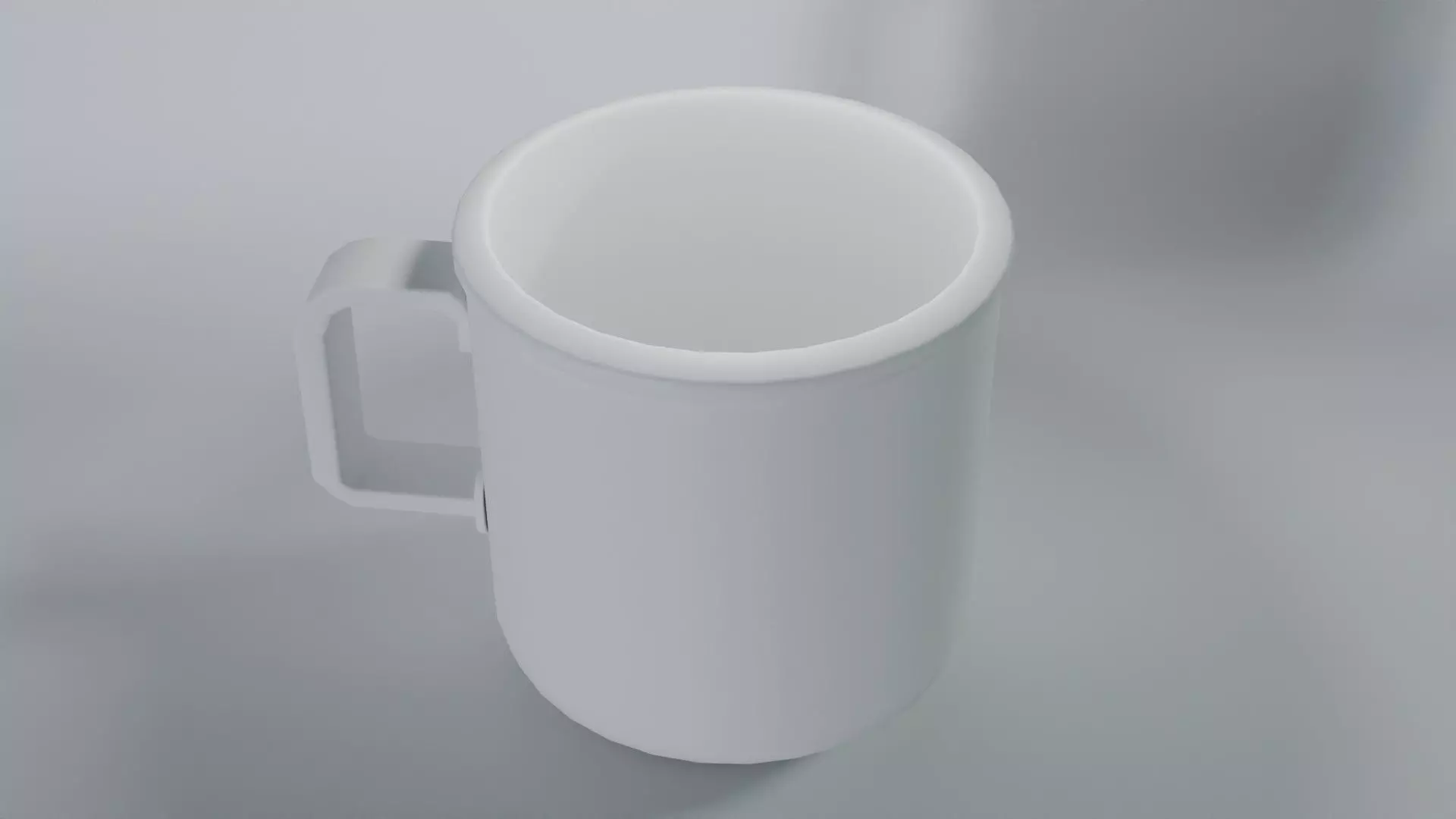Camping Mug Stylized Low-poly 3D model_14