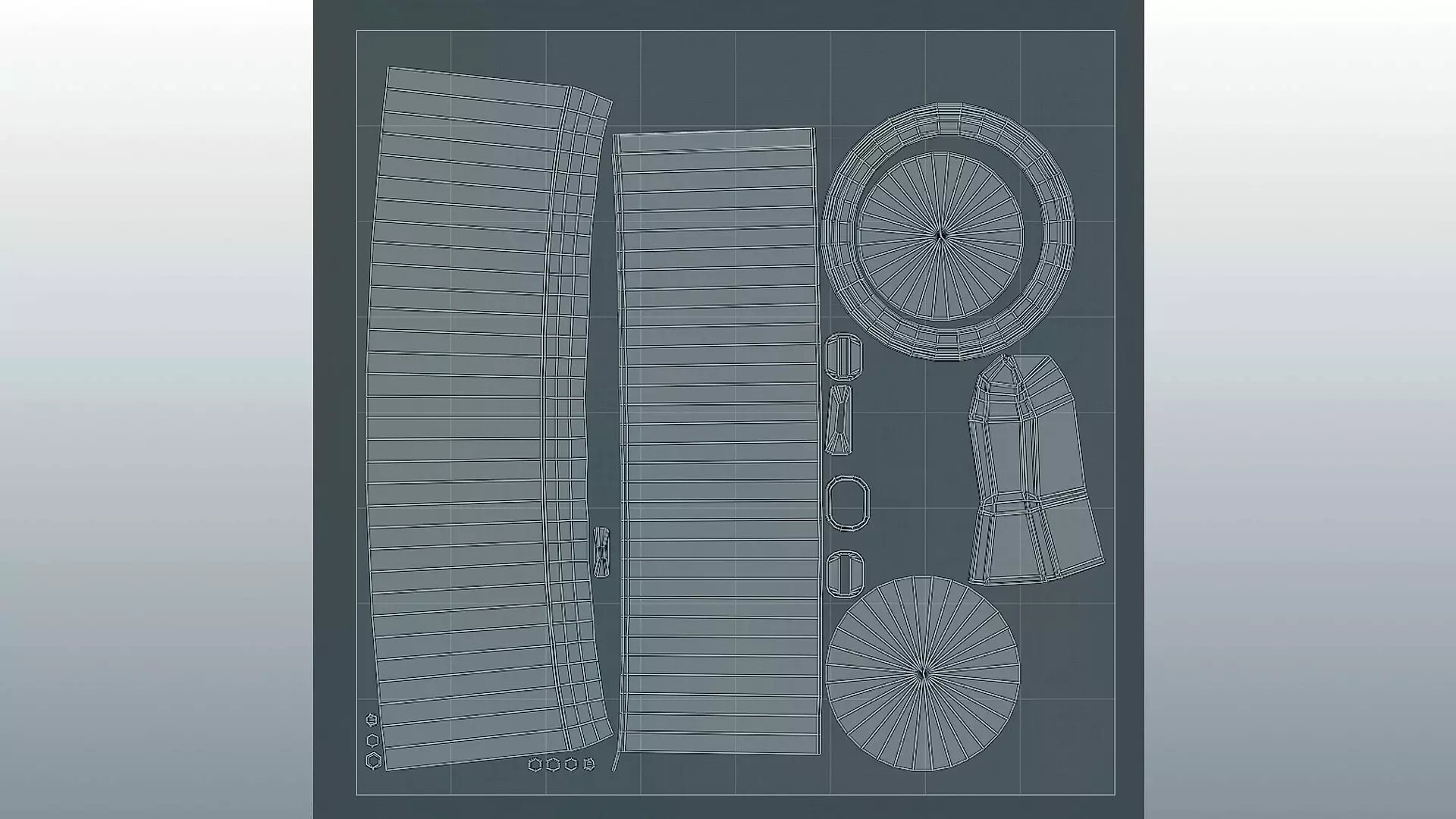 Camping Mug Stylized Low-poly 3D model_17