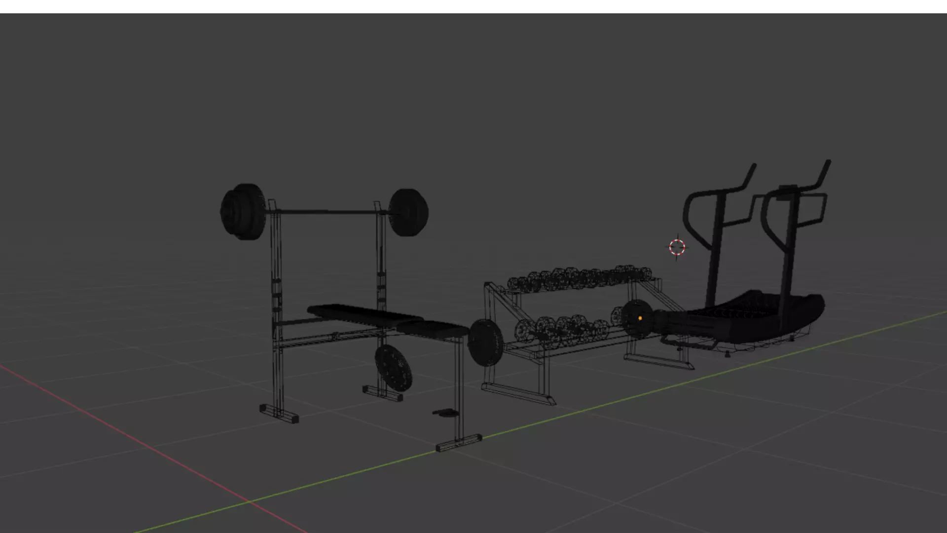 Gym Props 3D Asset Pack Low-poly 3D model_6
