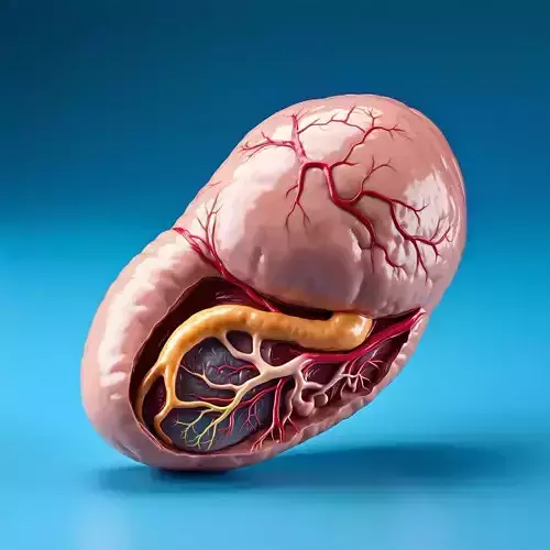 Realistic Human Spleen 3D Model Low-poly 3D model Realistic Human Spleen 3D Model Low-poly 3D model