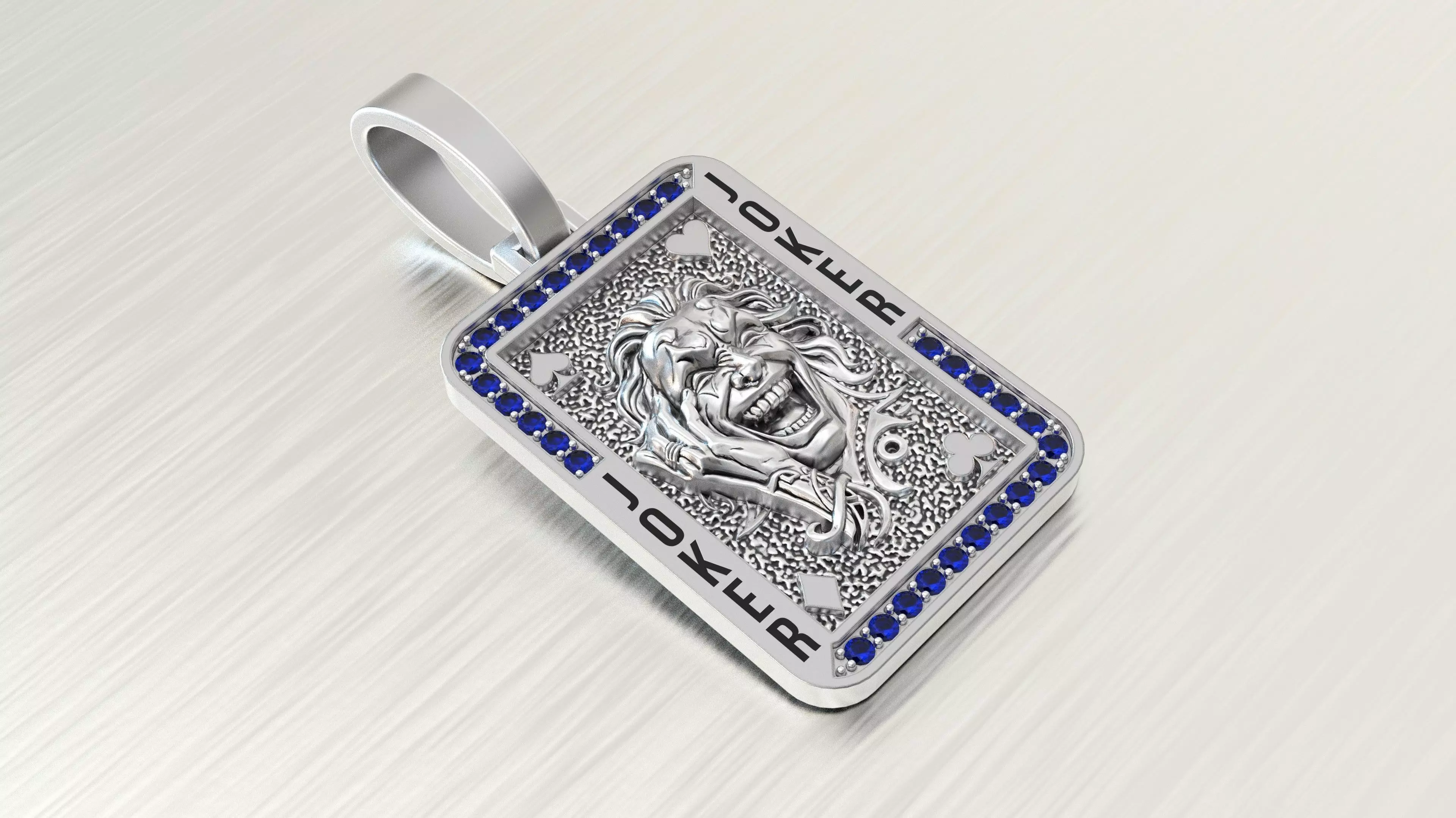 pendant joker 3D print model_3