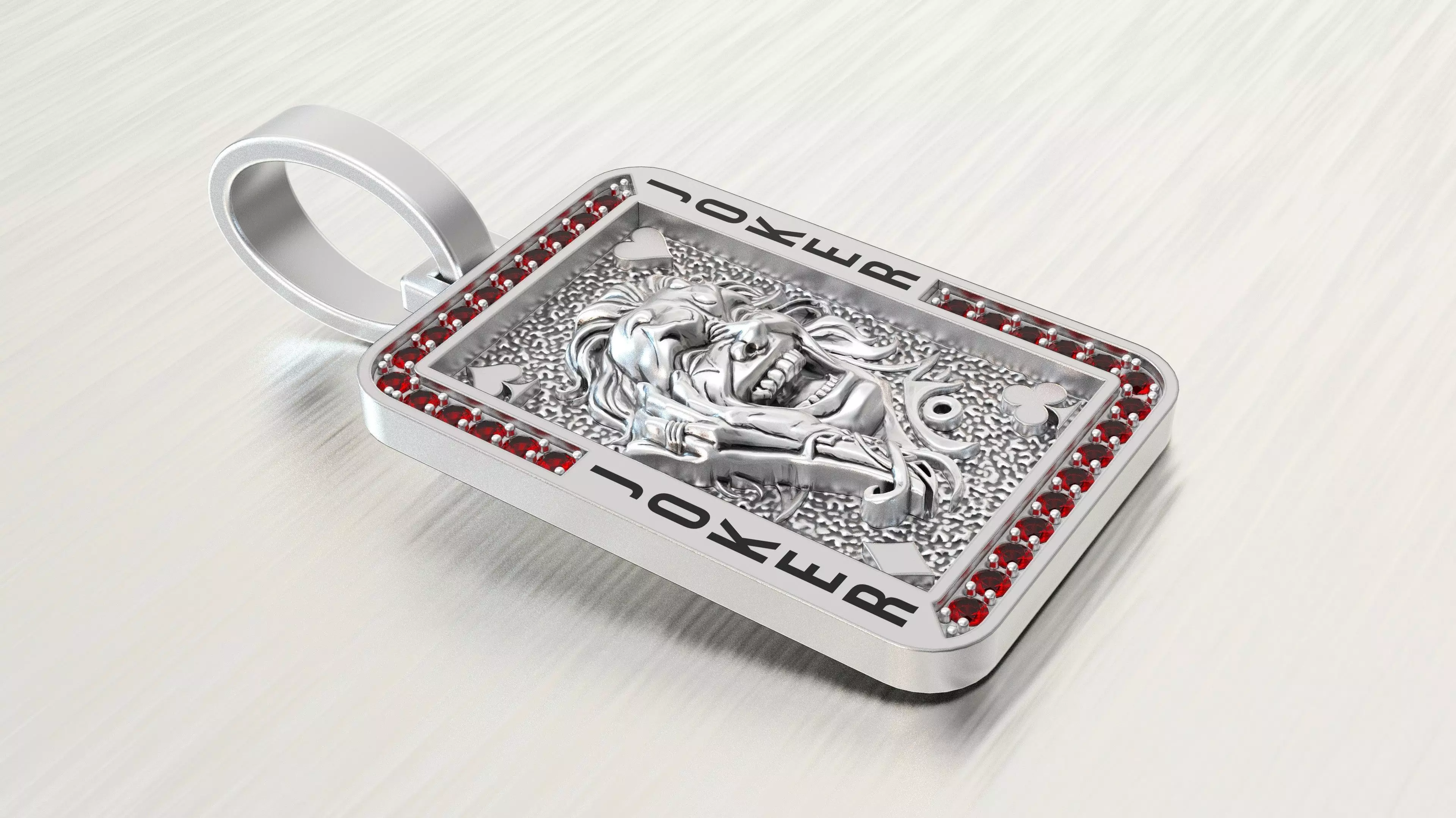 pendant joker 3D print model_2