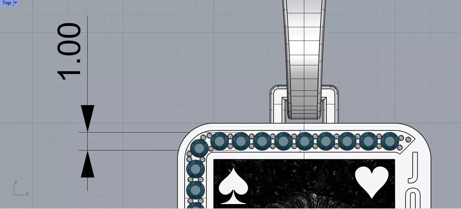 pendant joker 3D print model_7