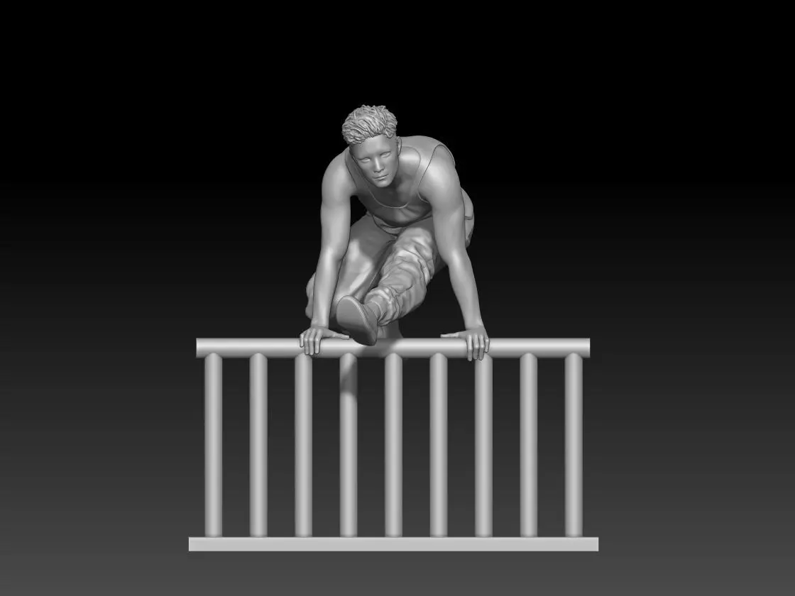 best pose parkour man 3 3D print model