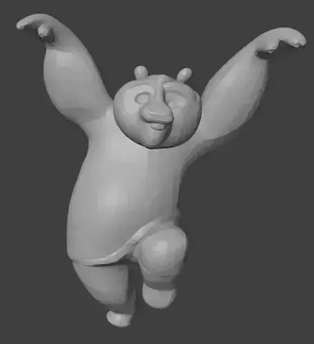 Kung Fu Panda 3D Print Model