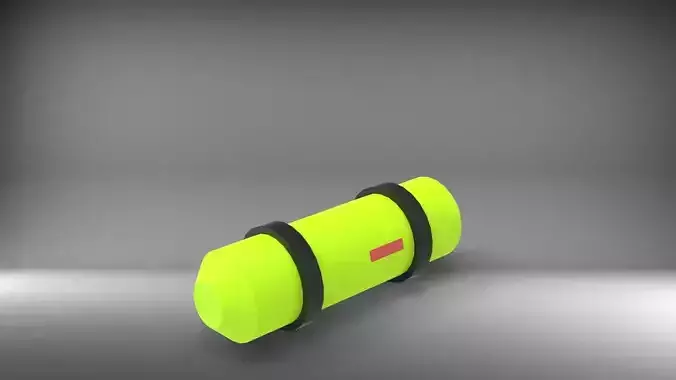 Cylindrical Tank with Mounting Clamps 3D print model