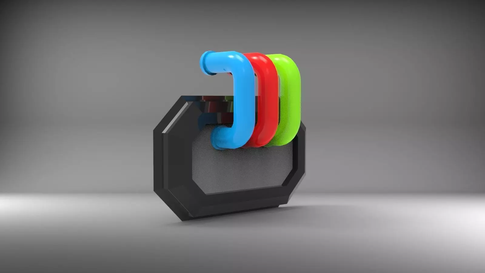 Triple Curved Pipe Assembly 3D print model