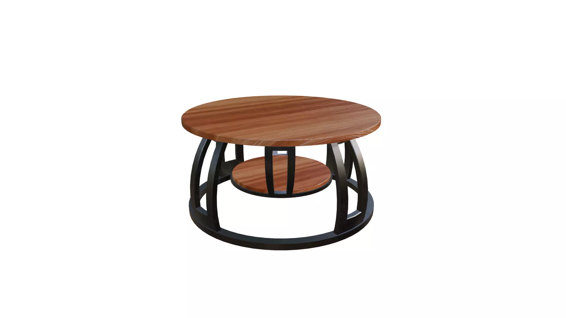 PBR Modern Center Table Furniture Pack Low-poly 3D model_5