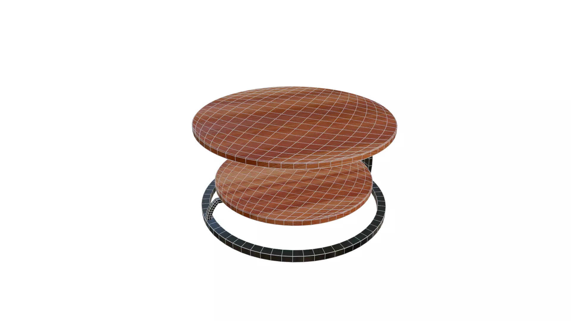 PBR Modern Center Table Furniture Pack Low-poly 3D model_4