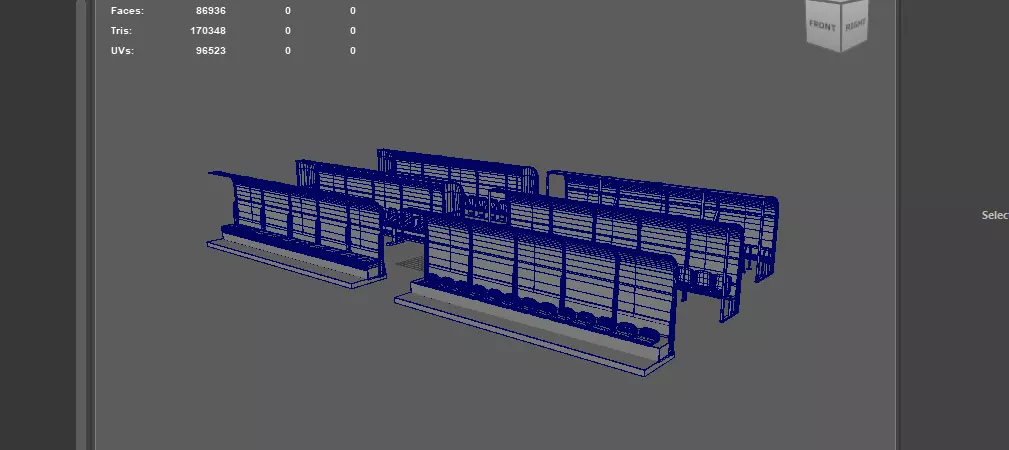 Soccer Bench  3D model_16