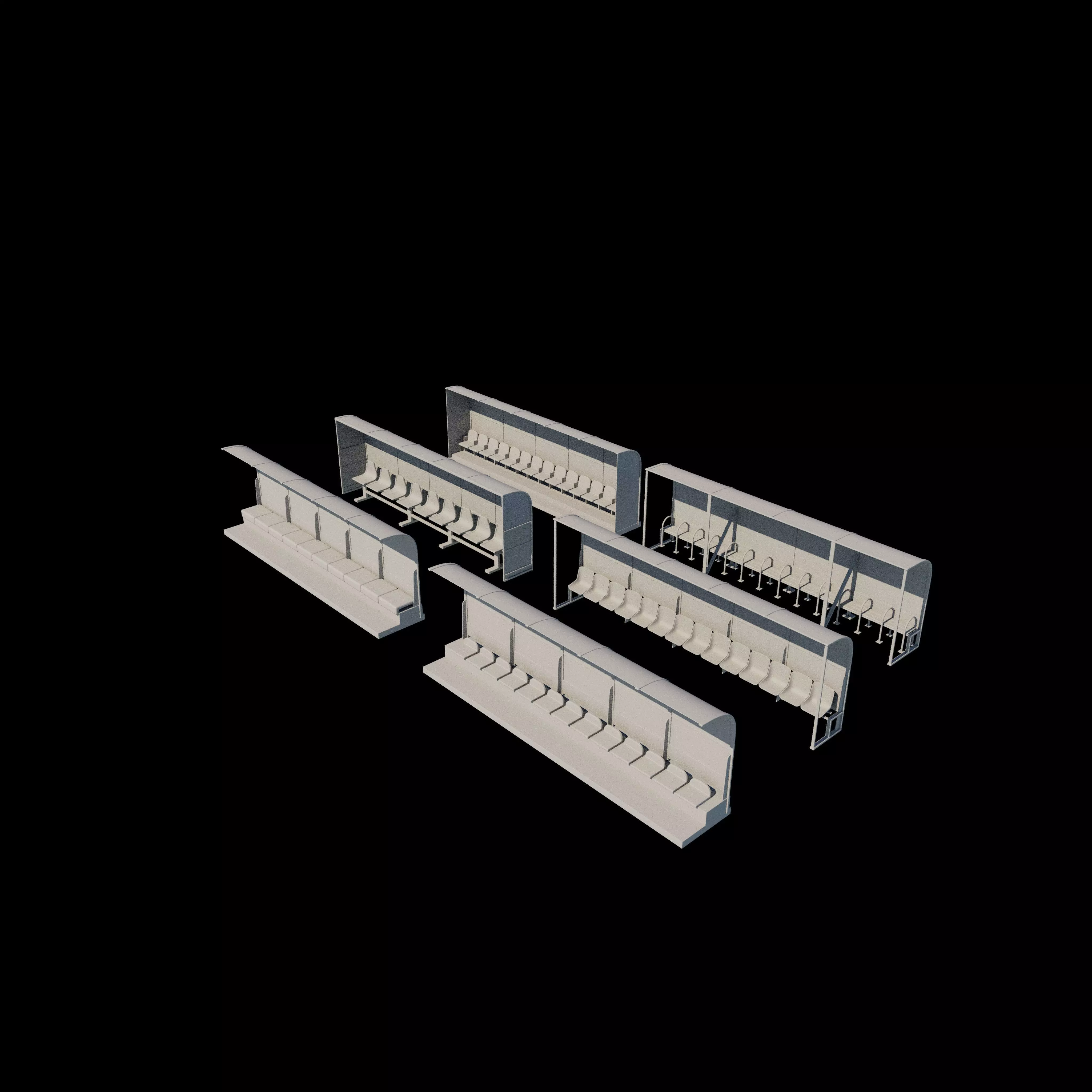 Soccer Bench  3D model_11