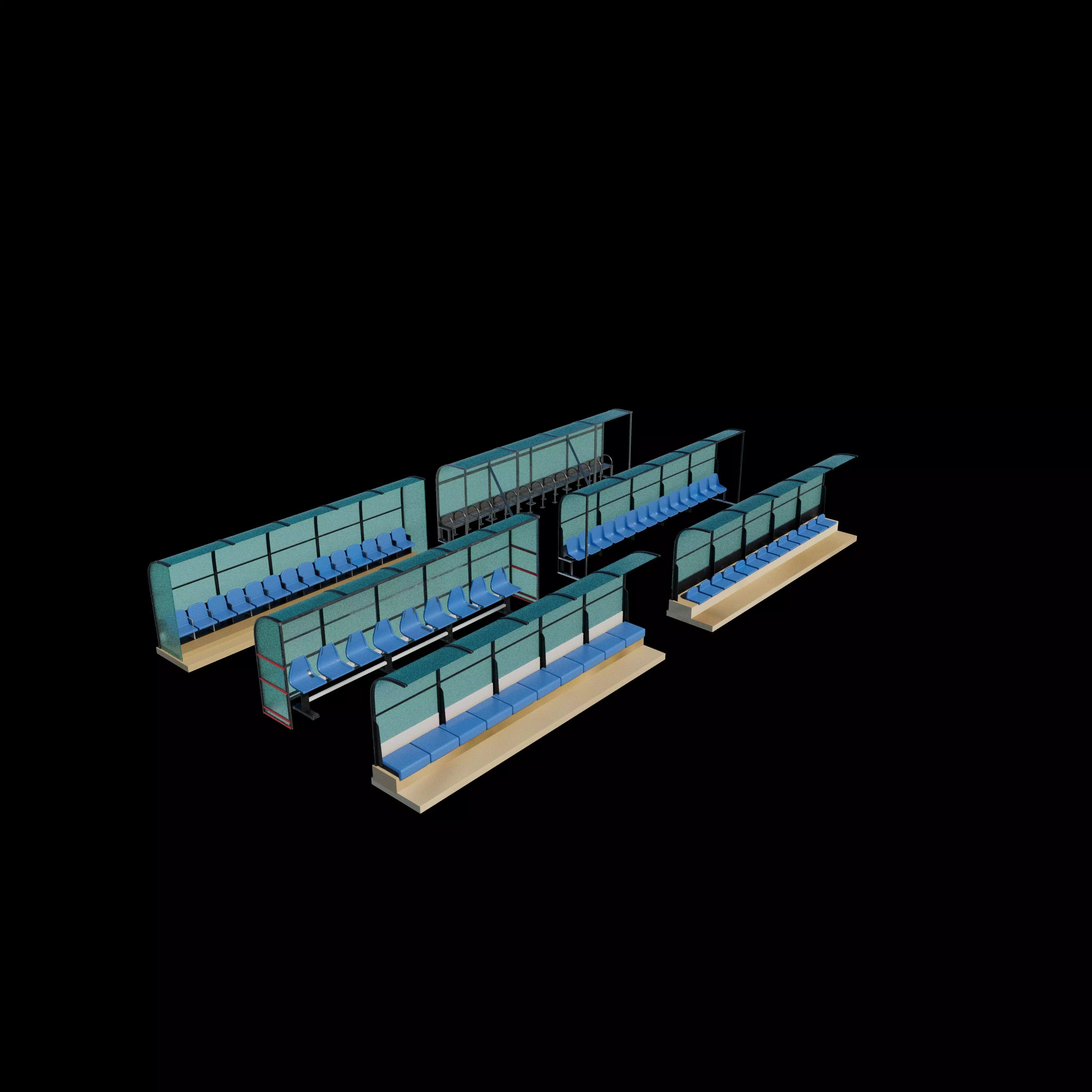 Soccer Bench  3D model_14