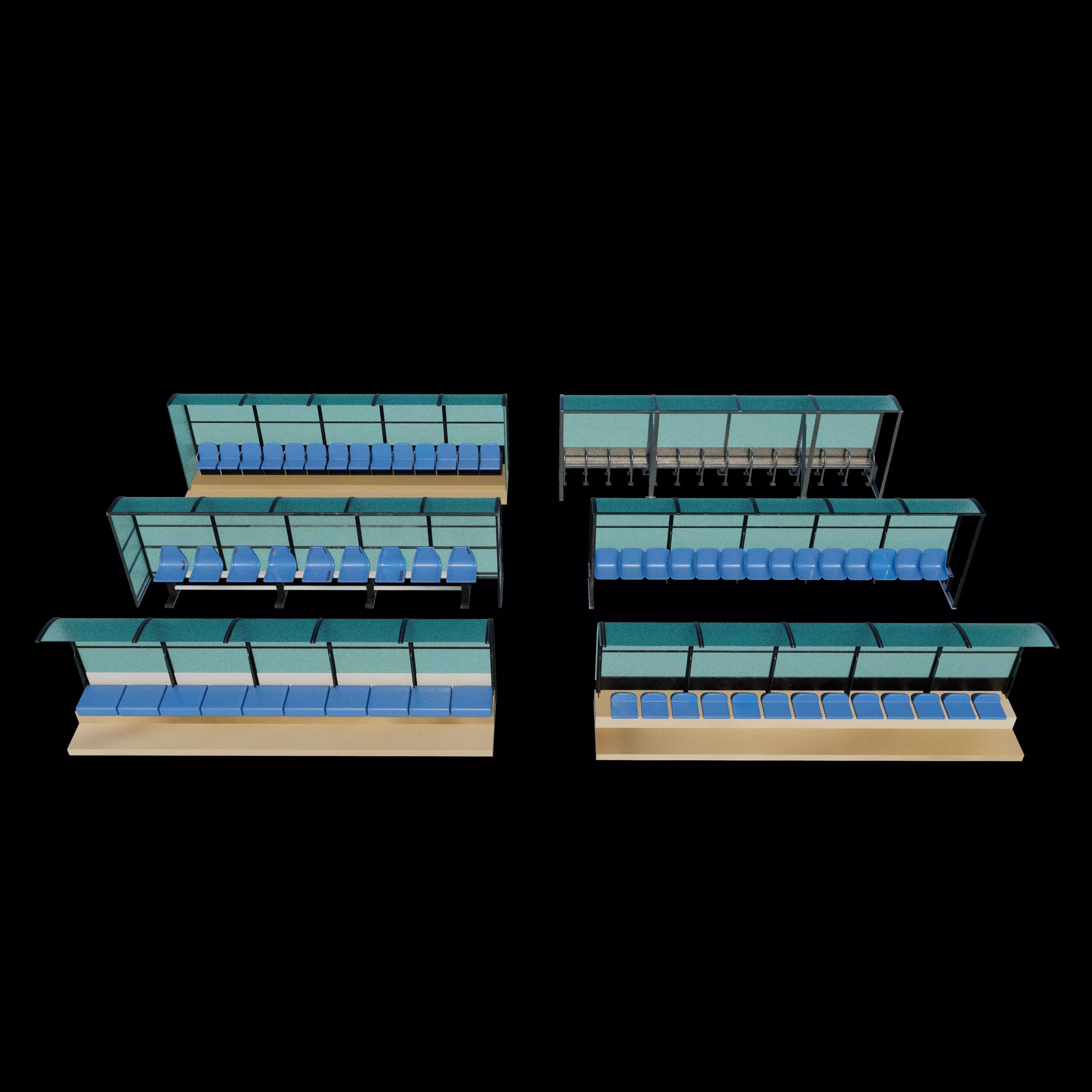 Soccer Bench  3D model_13