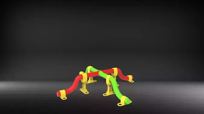  Rusted and Colorful industrial pipeline