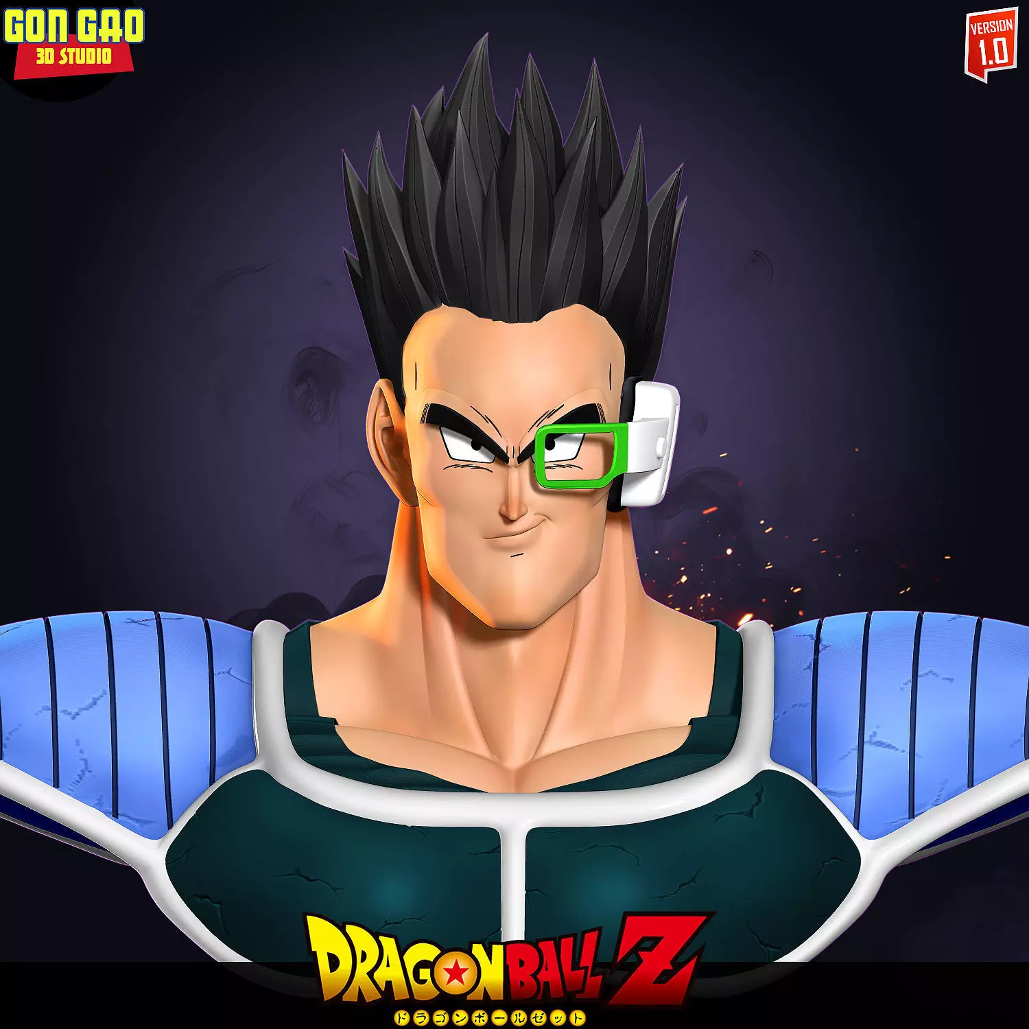 Tora bust statue 3D print model