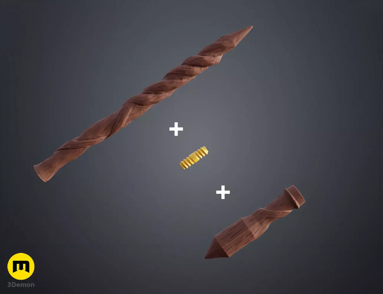 Goncalo Flores wand 3D print model_1