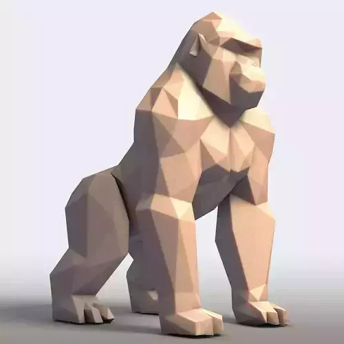 Gorilla Low Poly