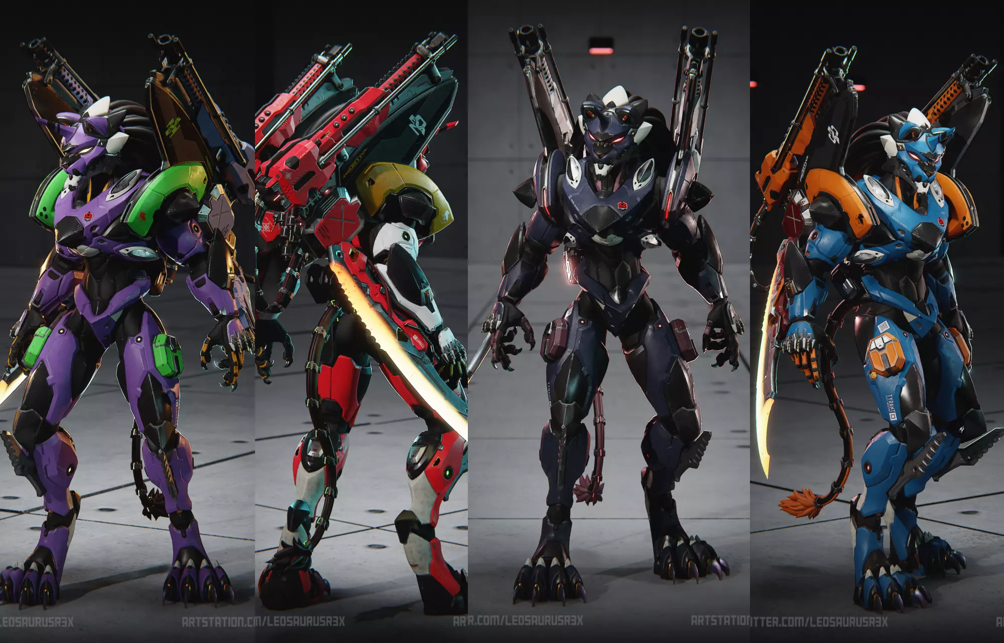 Feral Unit - Lion Low-poly 3D model_6