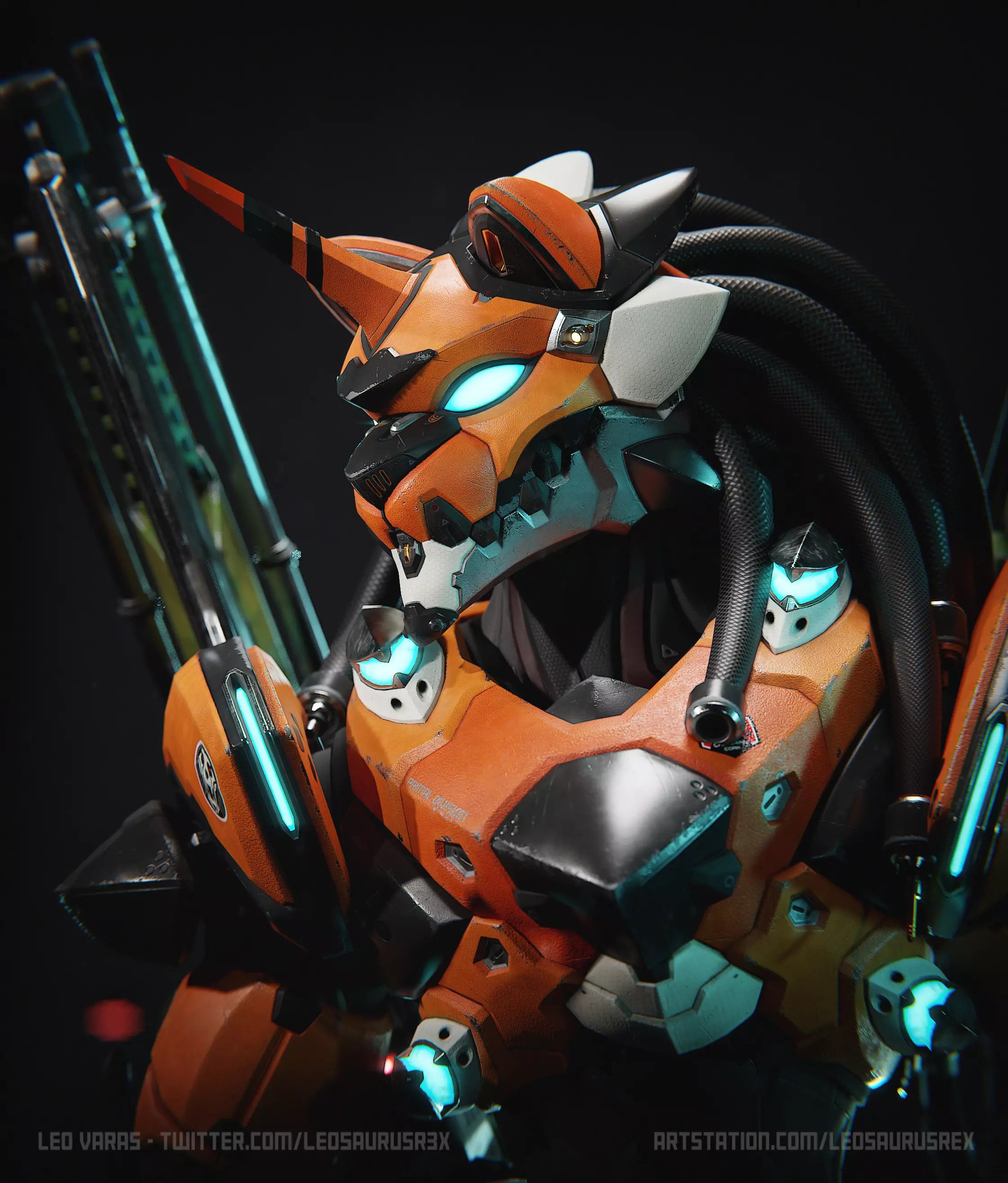 Feral Unit - Lion Low-poly 3D model_8