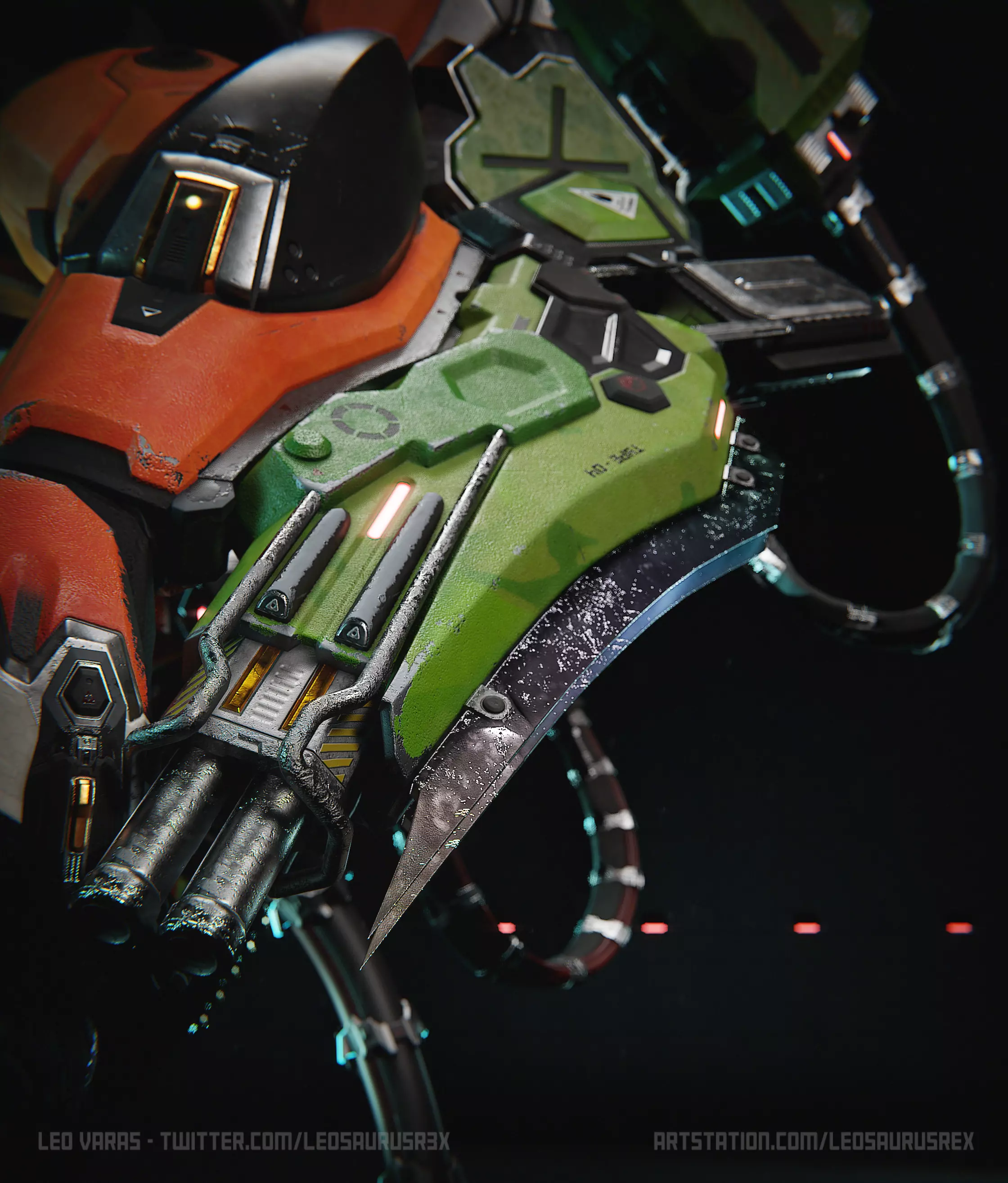 Feral Unit - Lion Low-poly 3D model_10