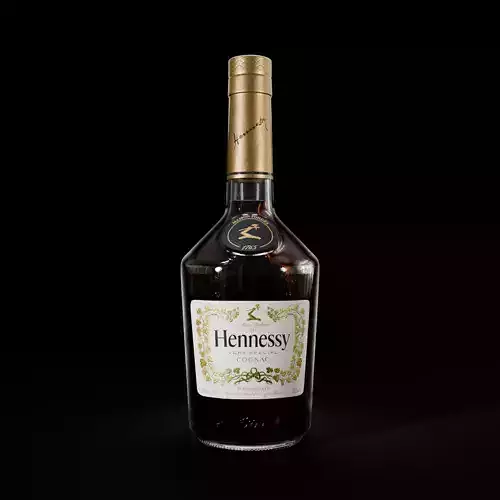 Hennessy VS Cognac 750ml Bottle 3D model