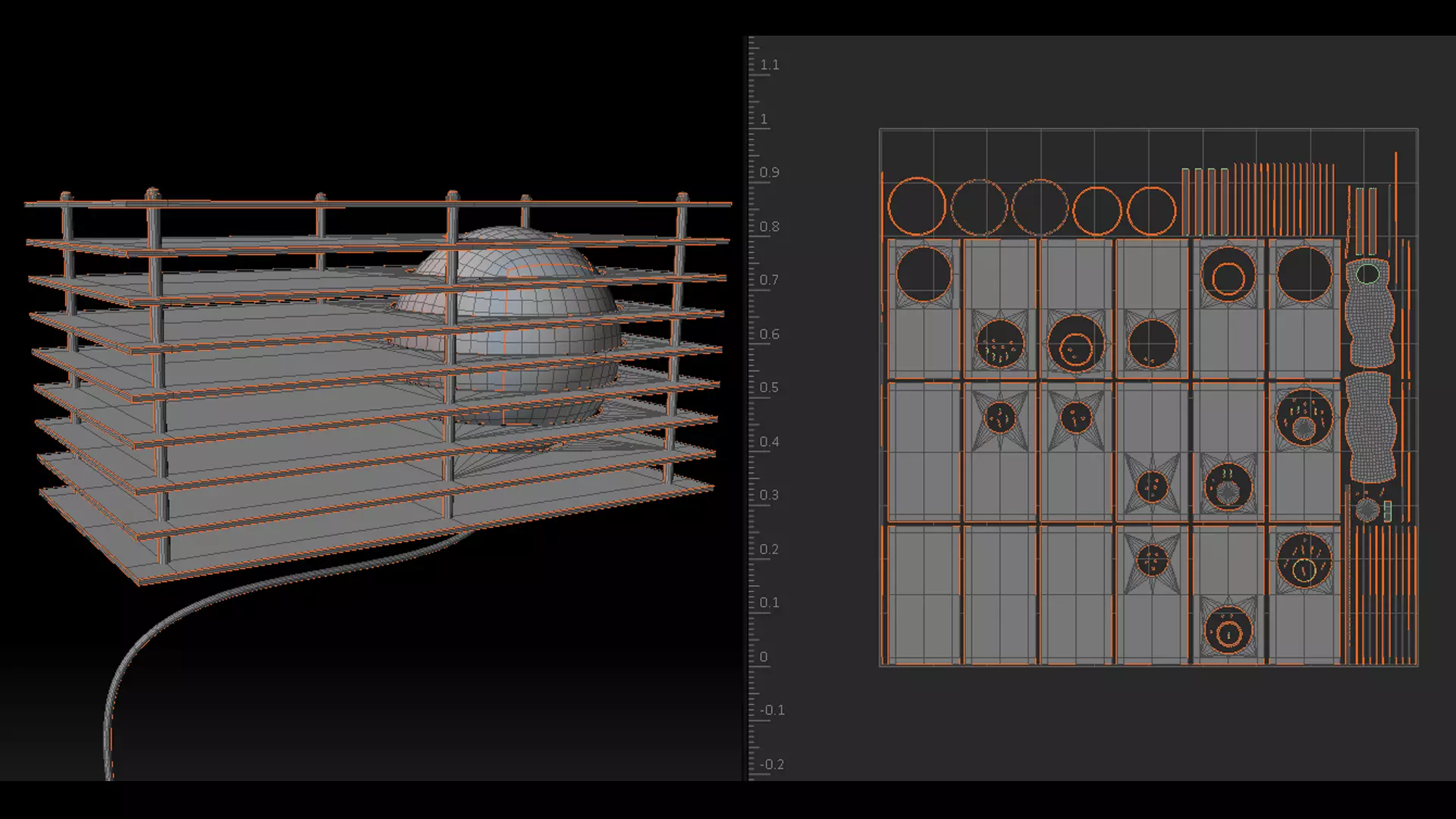 Lop Lamp Corona Vray 3D model_9