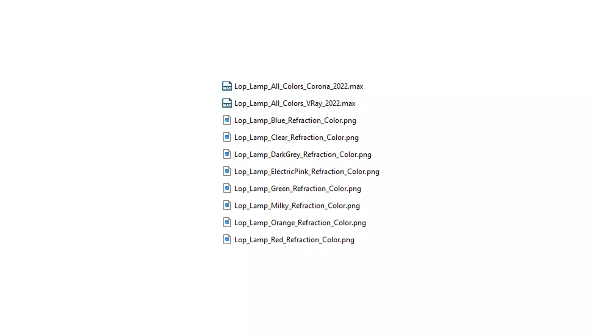 Lop Lamp Corona Vray 3D model_8