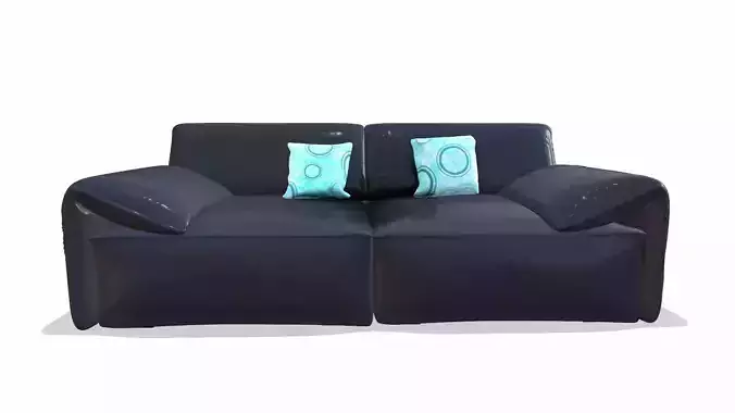 Leather Sofa Black