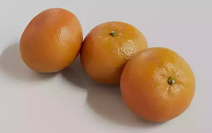 Tangerine 3D Model 3D model 7