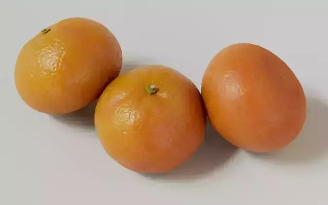 Tangerine 3D Model 3D model 3