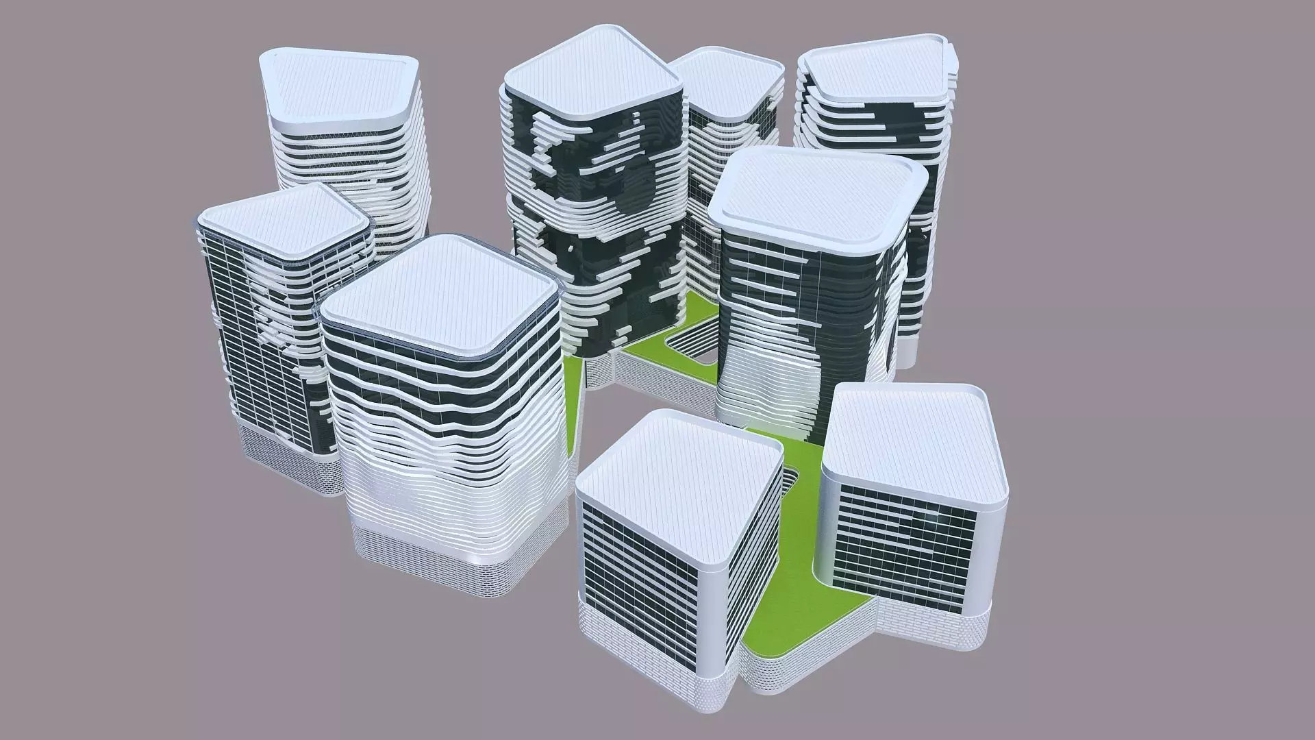 Entertainment complex 3D model_3