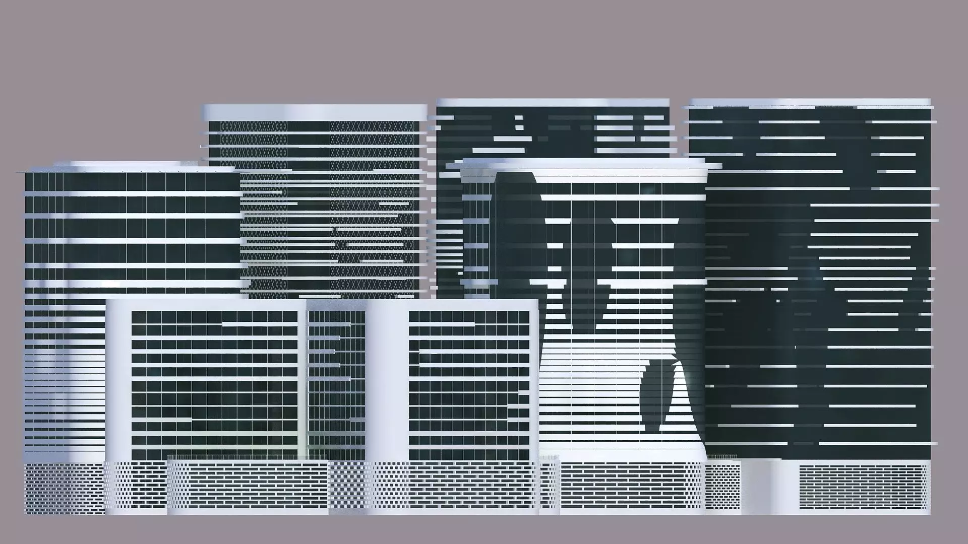 Entertainment complex 3D model_0