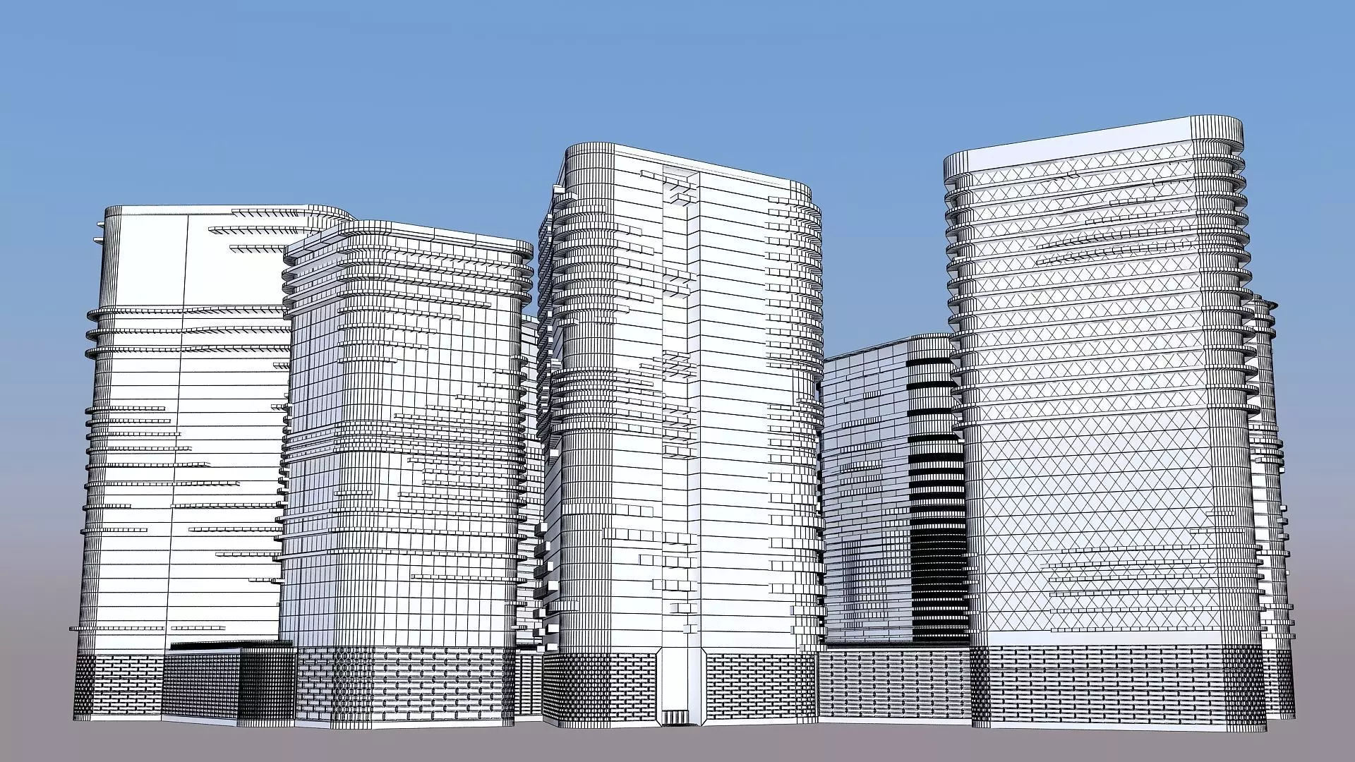 Entertainment complex 3D model_11