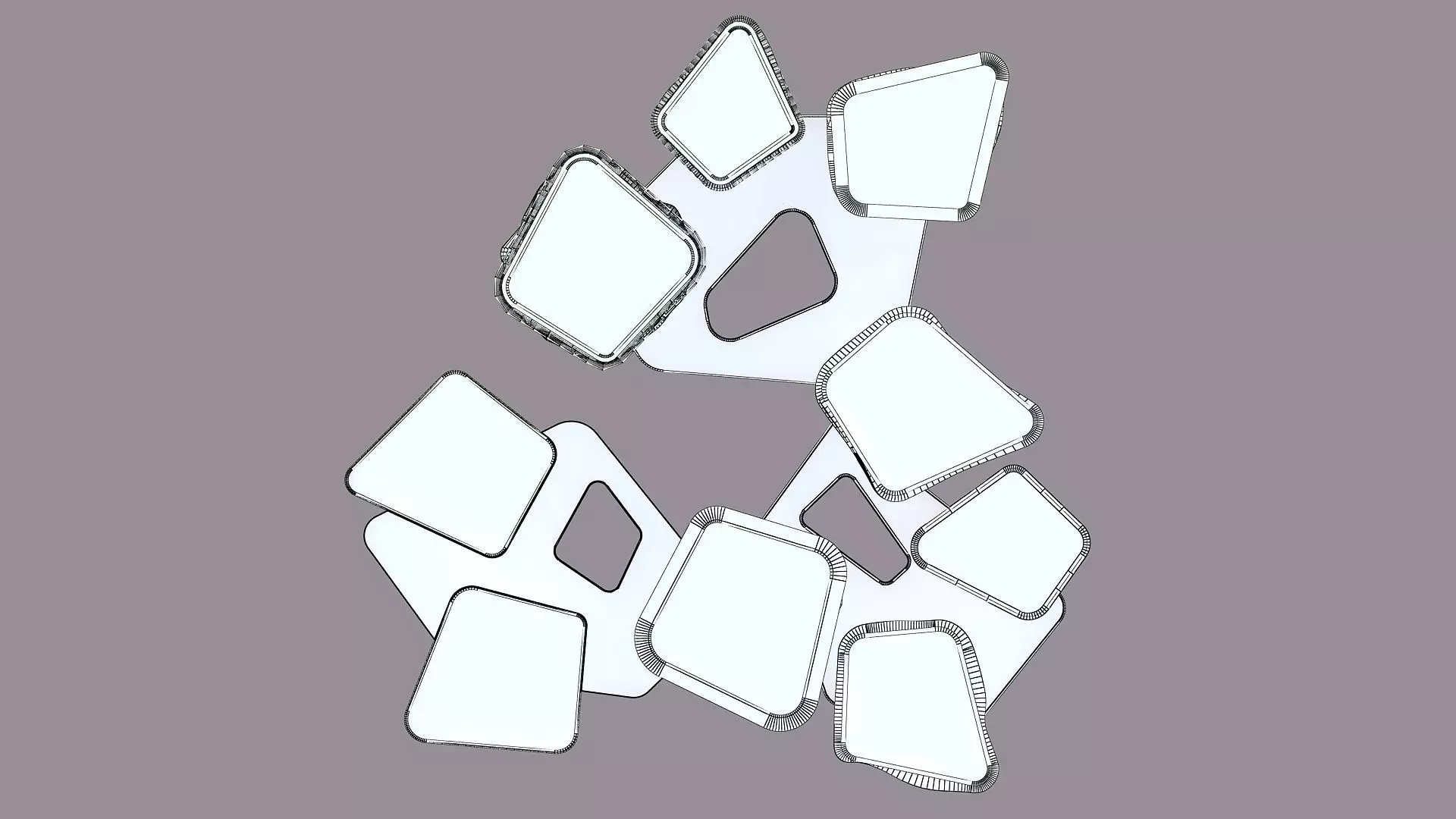 Entertainment complex 3D model_7