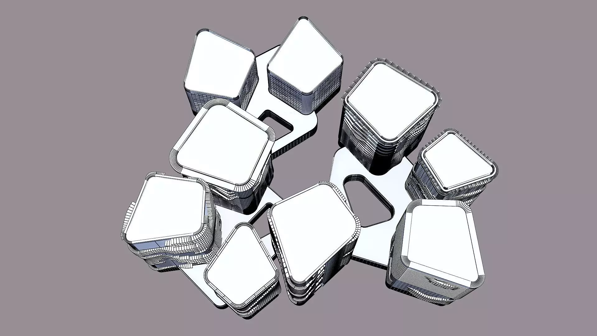 Entertainment complex 3D model_8