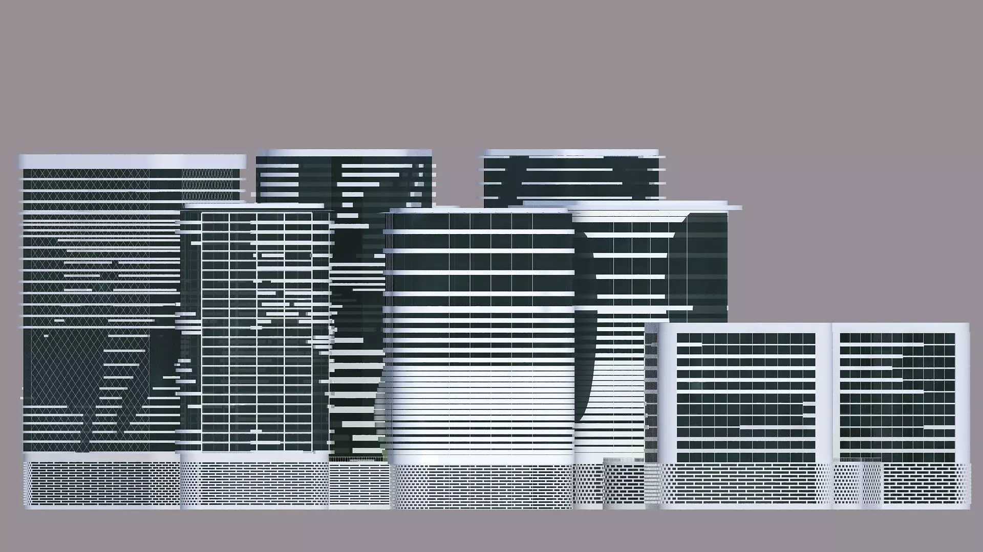 Entertainment complex 3D model_2