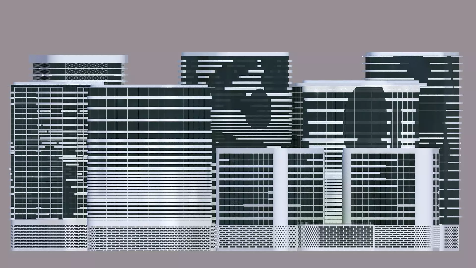 Entertainment complex 3D model_1