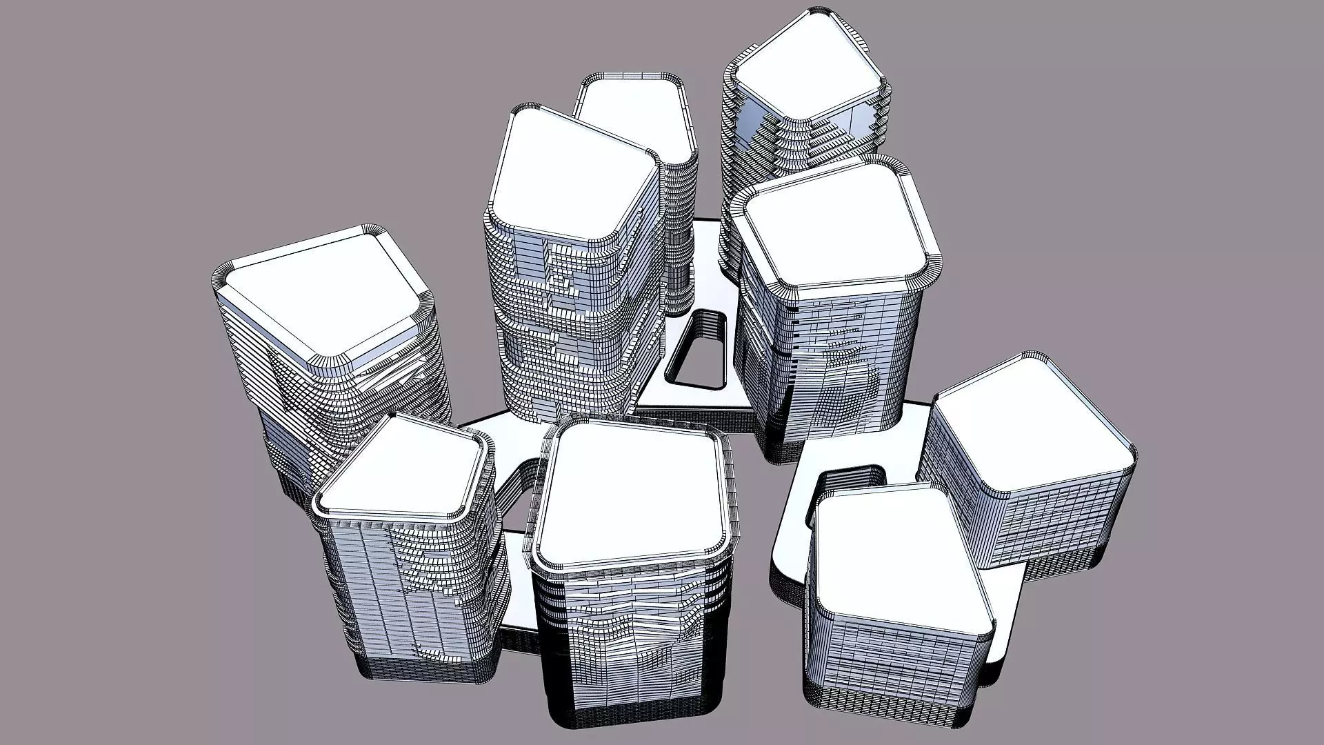 Entertainment complex 3D model_5