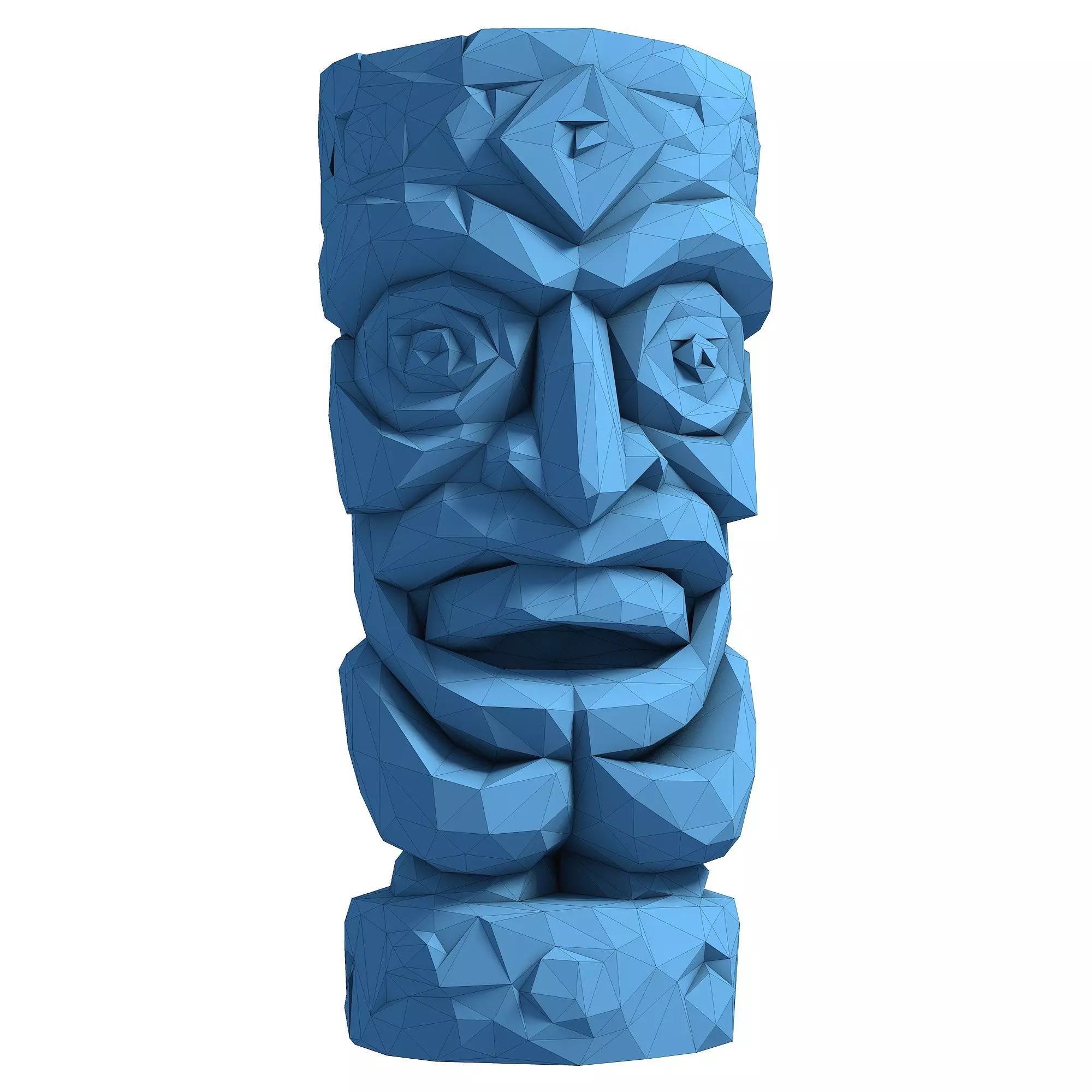 Tiki Totem Stylized Tribal Sculpture for 3D Printing 4 3D print model_8