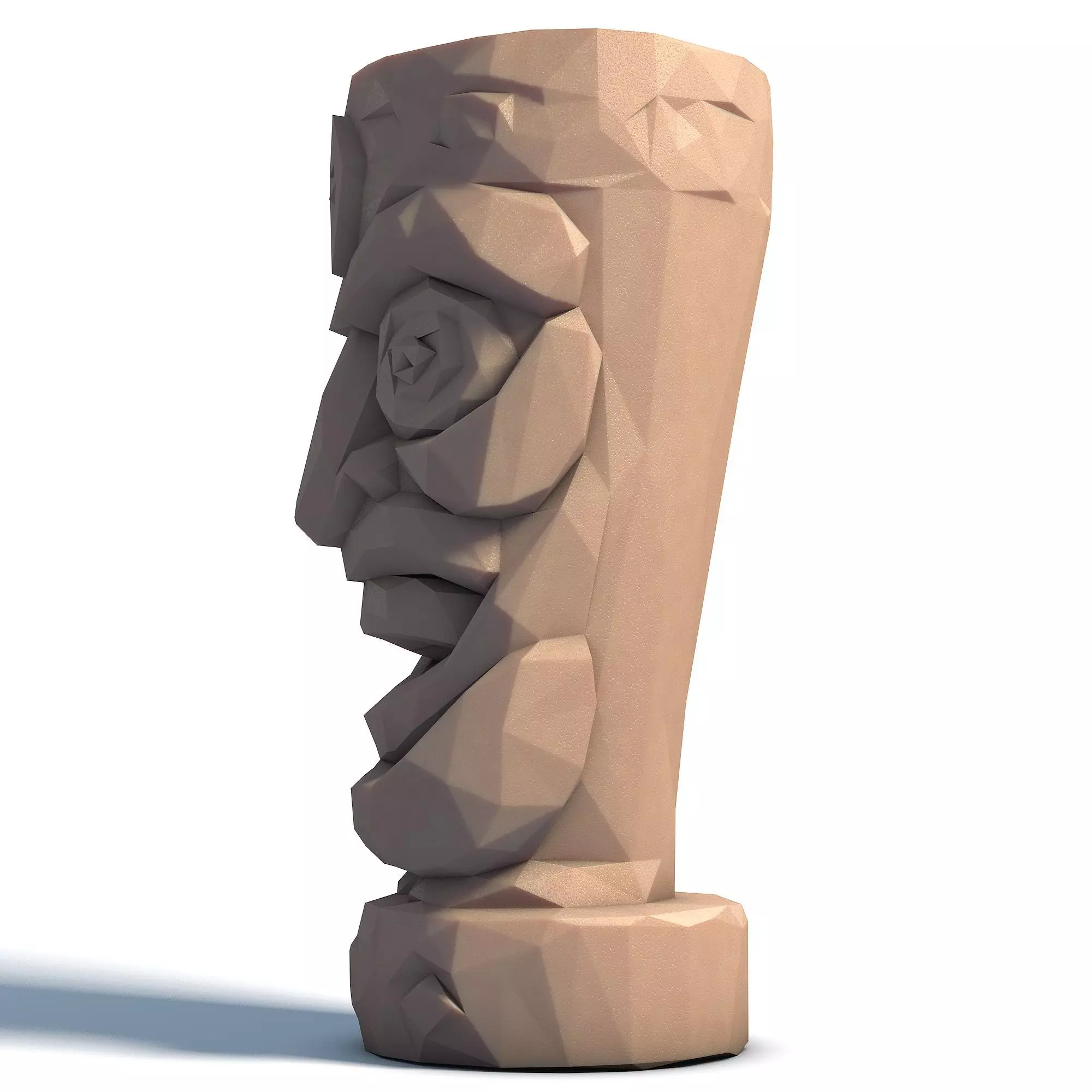 Tiki Totem Stylized Tribal Sculpture for 3D Printing 4 3D print model_2