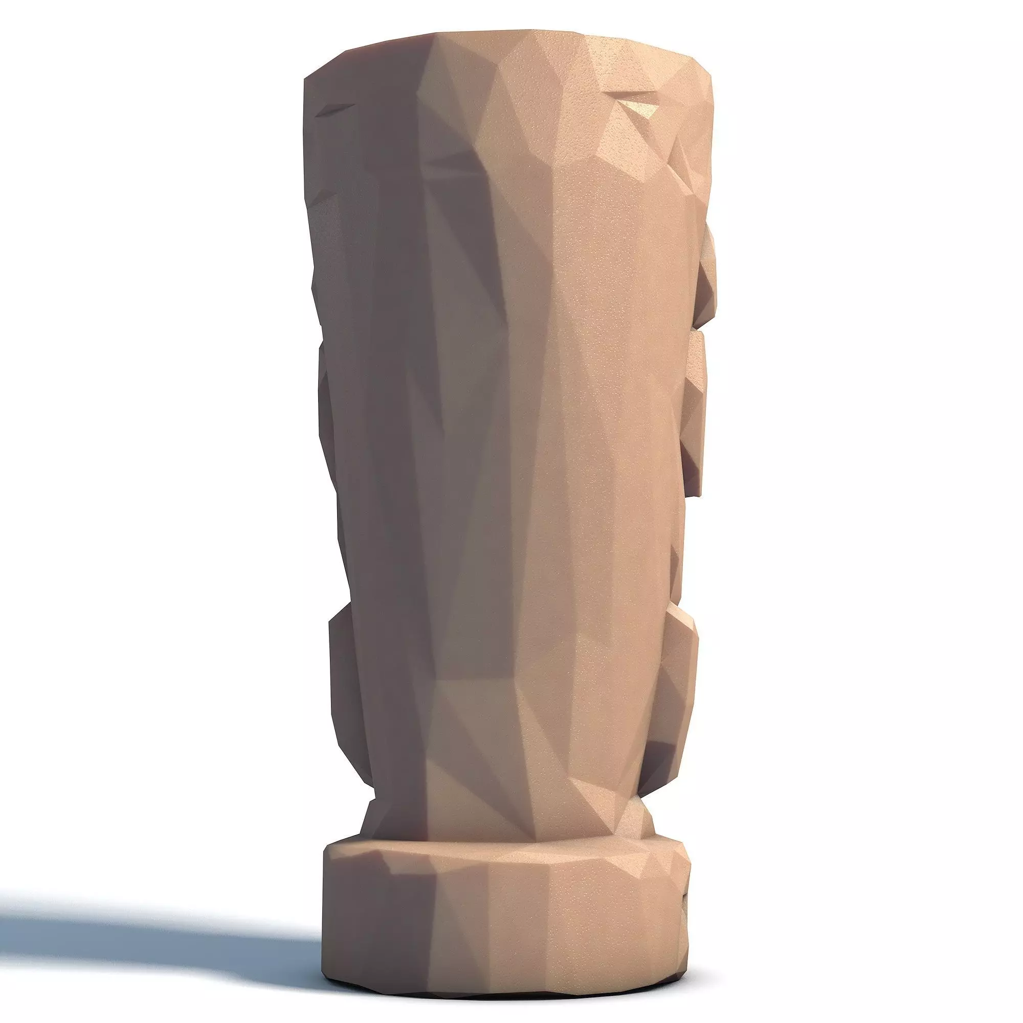 Tiki Totem Stylized Tribal Sculpture for 3D Printing 4 3D print model_4