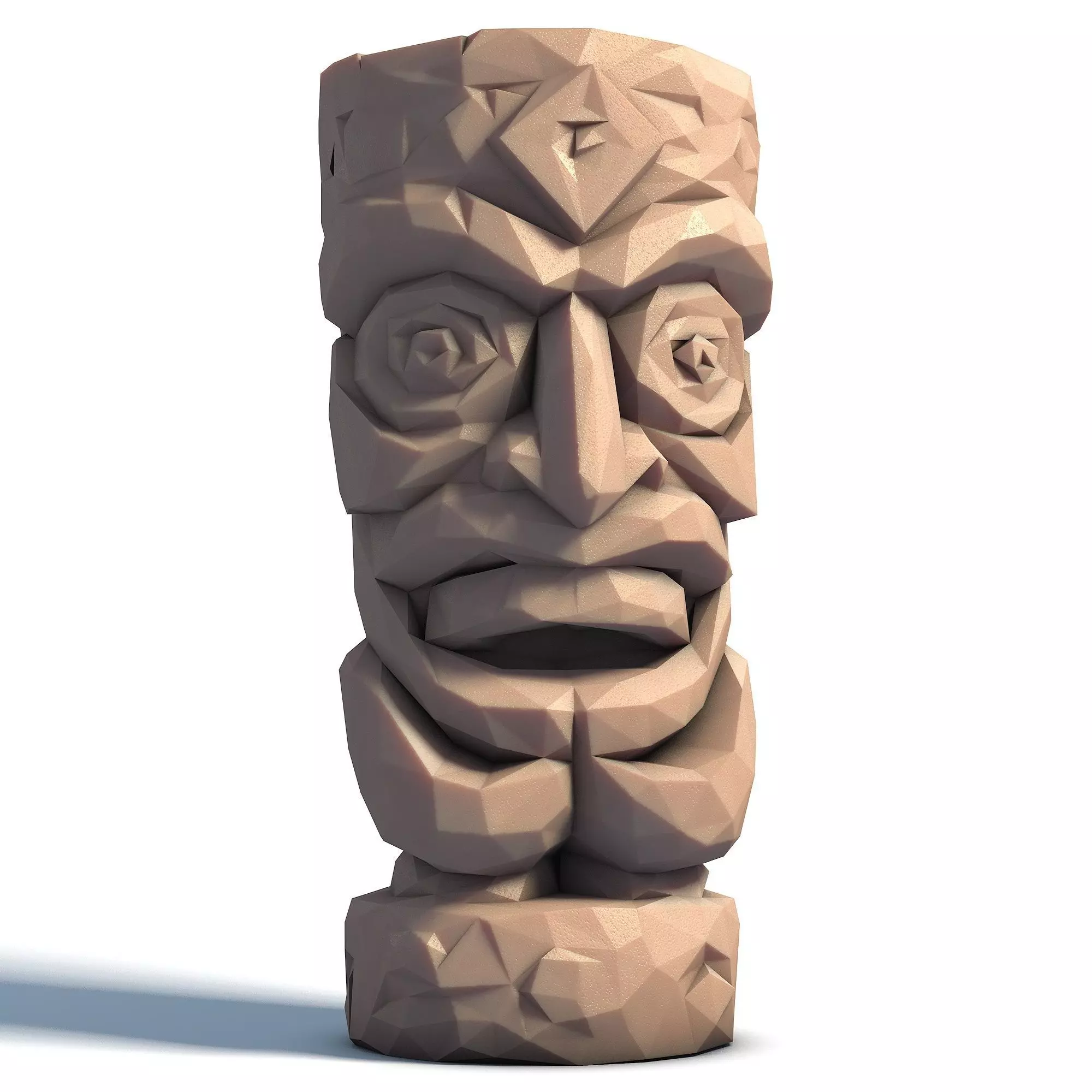 Tiki Totem Stylized Tribal Sculpture for 3D Printing 4 3D print model_7